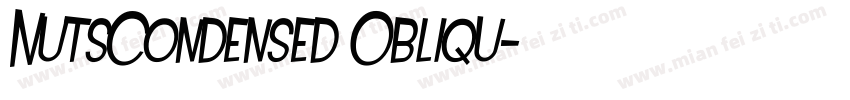 NutsCondensed Obliqu字体转换